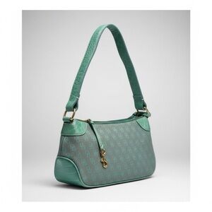 Vintage Dooney & Bourke Monogram Shoulder Bag in Teal Y2K Vibes